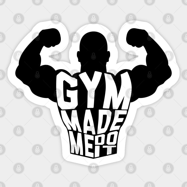 Gym Made Me Do It Sticker by TheArtism